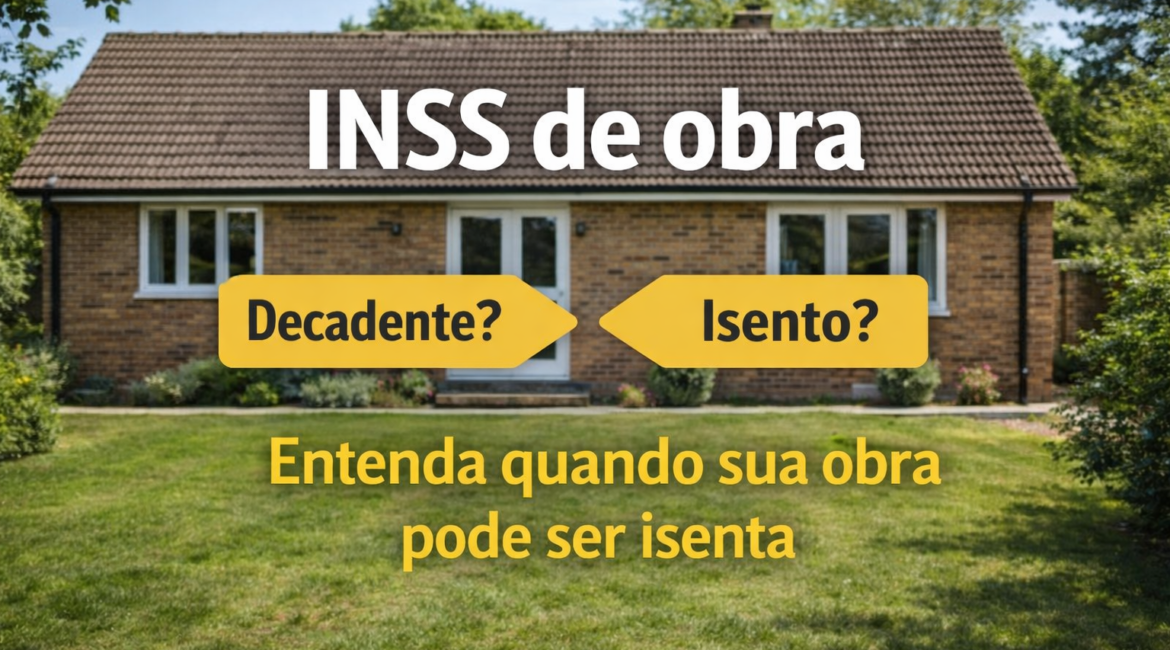 DECADÊNCIA INSS DE OBRA – CND DE OBRA